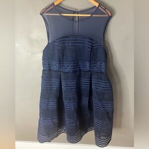 Torrid Navy Party Dress. Size 24. Never worn, tags on.